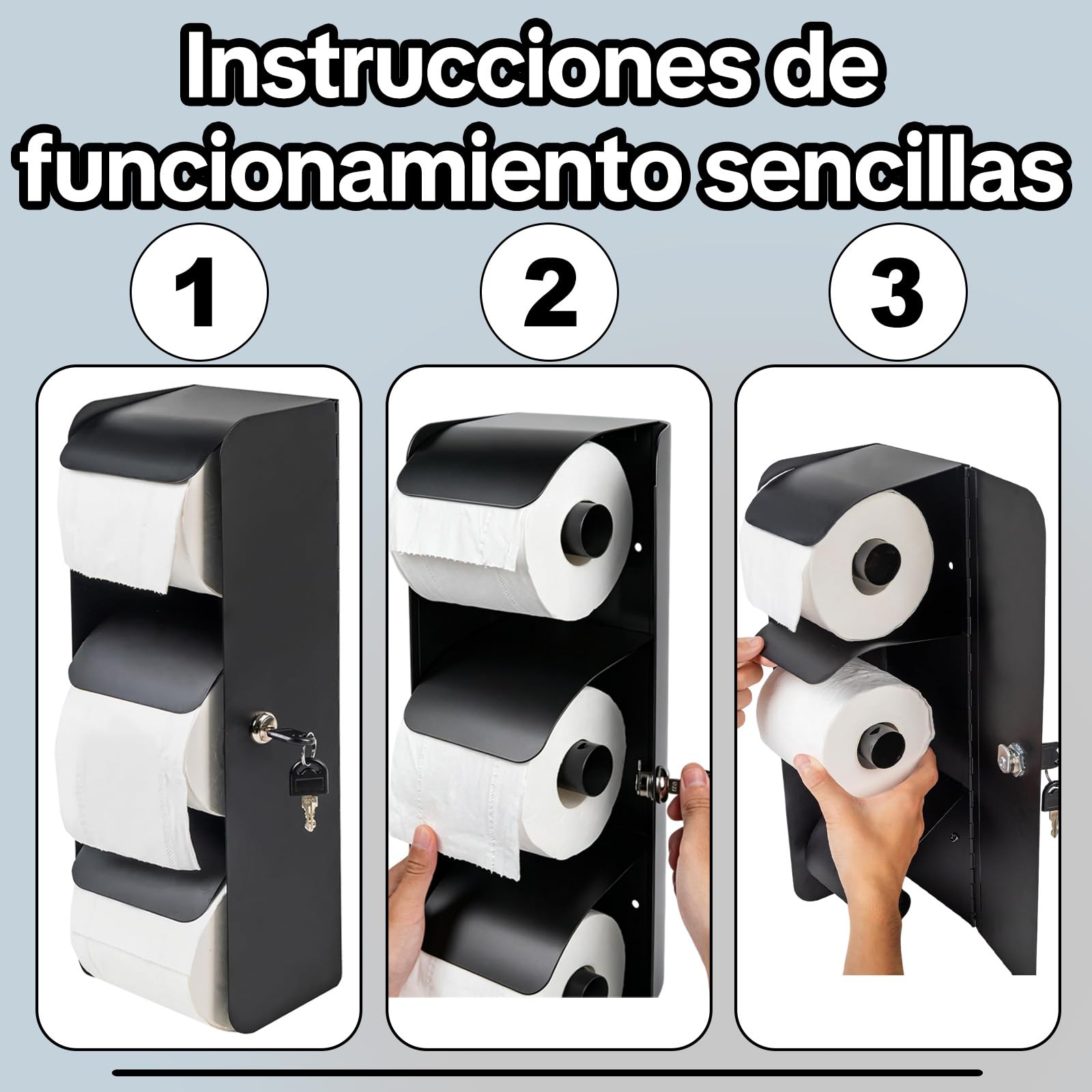 Dispensador de Papel higiénico Comercial,Dispensador de Papel higiénico