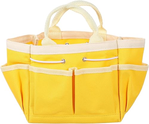 Uonlytech Bolsa de almacenamiento de lona, bolsa organizadora de herramientas, bolsa de lona, herramientas de jardín, bolsa de mano de jardín con