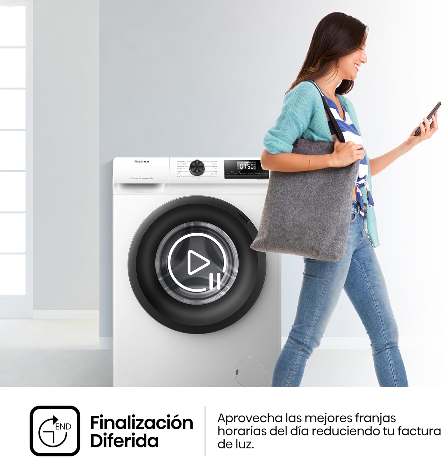 Hisense WFQP701219VM Delay End function