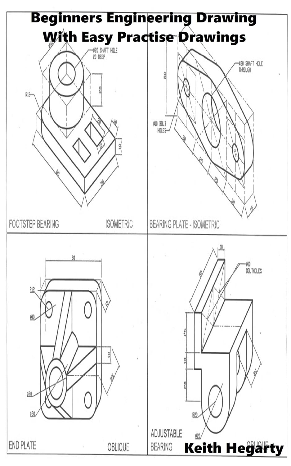 Amazon.com: Beginners Engineering Drawing With Easy Practise Drawings ...