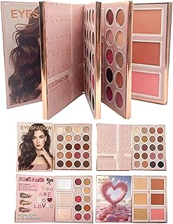 Paleta de libros de maquillaje, kit multicolo...