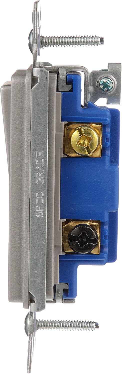 Eaton 7503SG-K-L 3-Way Designer Switch, Silver Granitesilver Granite