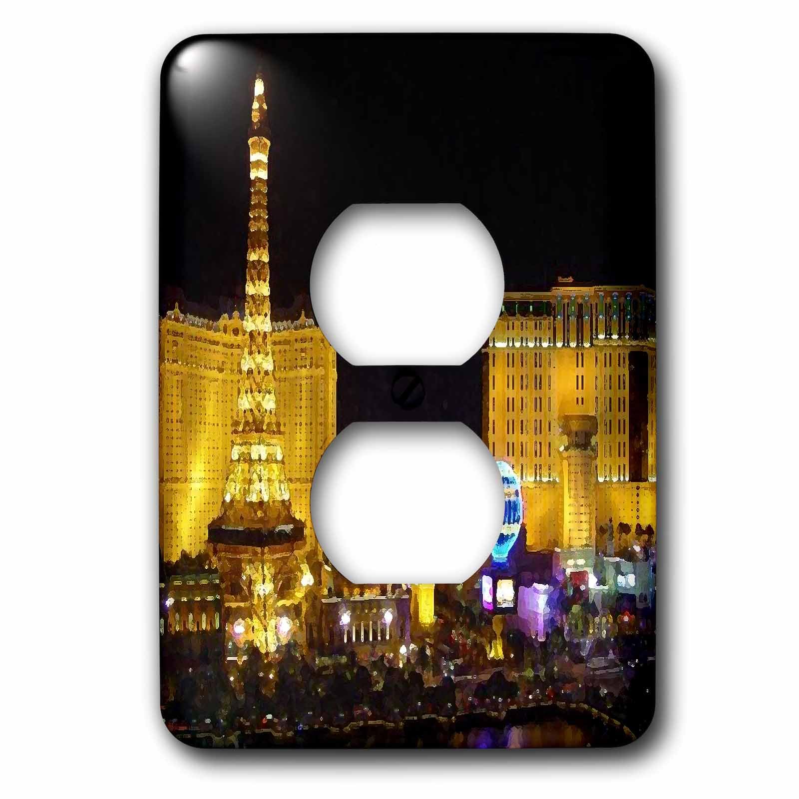 Prises de courant Las Vegas 3dRose déco vintage pour une ambiance salon style casino américain