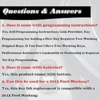 Vista 3 de MechanMagic Llavero de Repuesto Compatible con CWTWB1U793 Ford Explorer 2001-2015 Mustang 2005-2014 Expedition 2003-2017 Edge Focus Lincoln Mercury