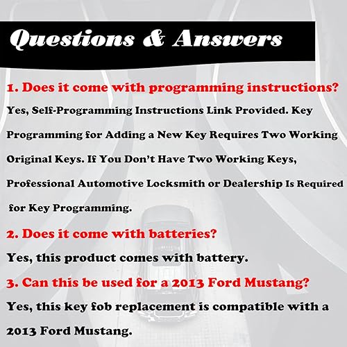 Miniatura 3 de MechanMagic Llavero de repuesto para CWTWB1U793 Ford Explorer 2001-2015 Mustang 2005-2014 Expedition 2003-2017 Edge Focus Lincoln Mercury Sable