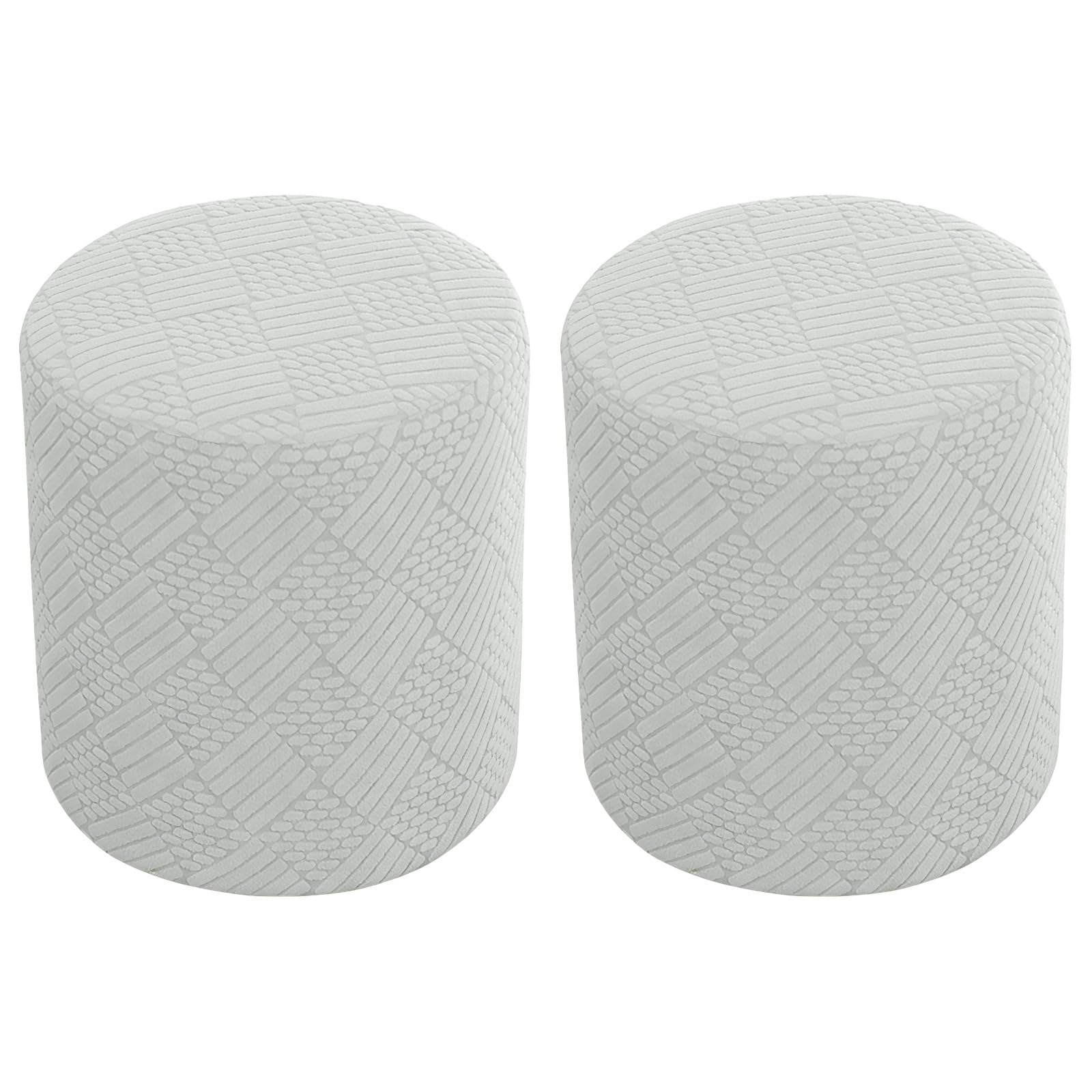 Housse de pouf rond élastique : la solution anti-glisse pour protéger vos repose-pieds