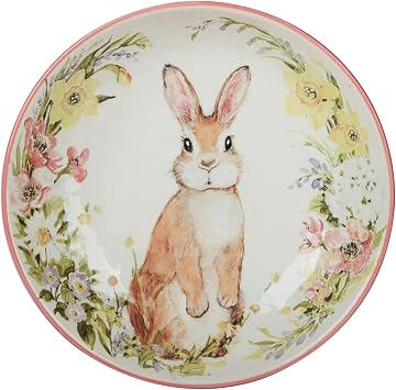Certified International Easter Garden 10.75" Dinner Plate, Set of 4, Multicolored, Large