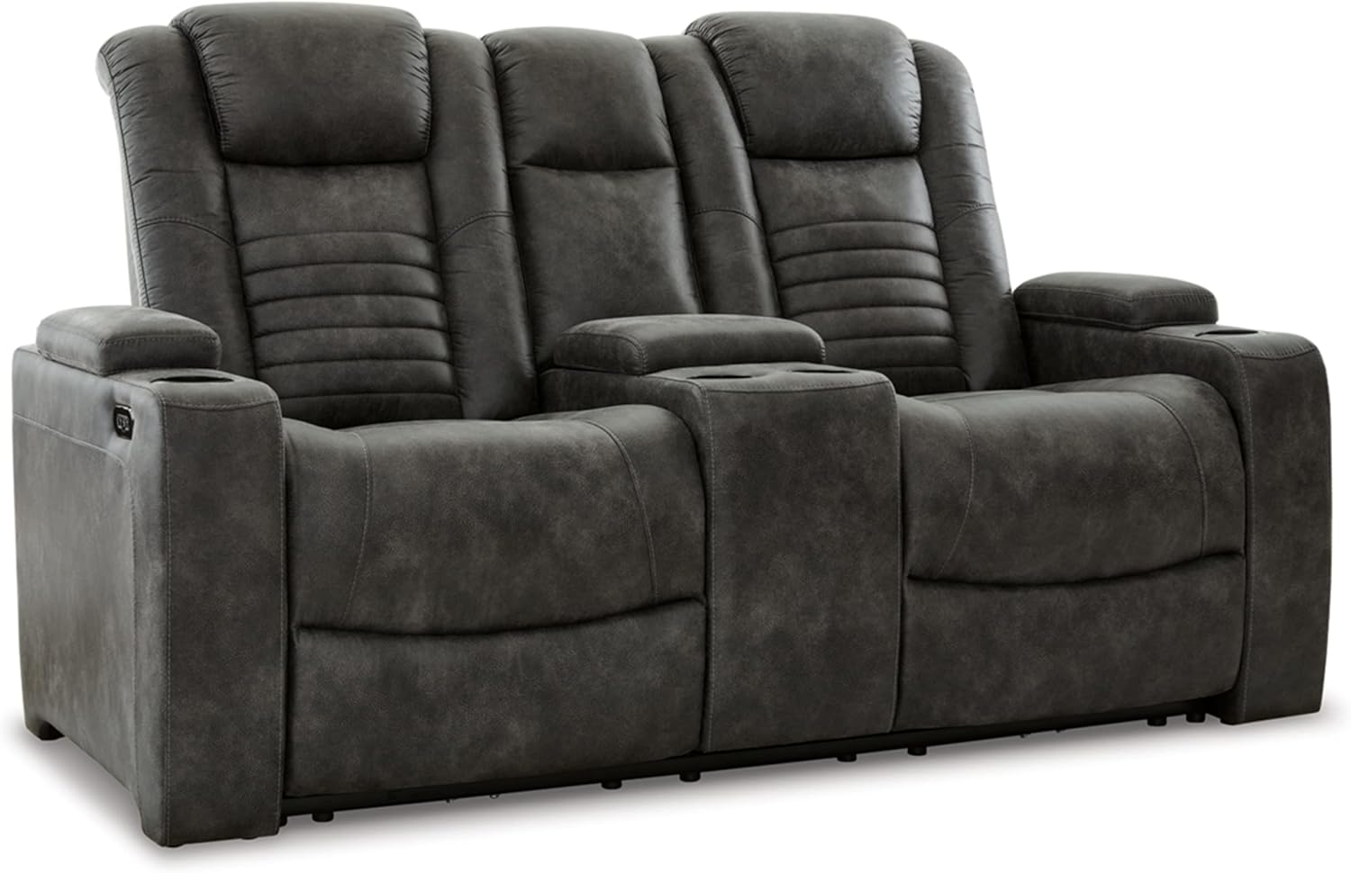 Signature Design by Ashley Soundcheck Contemporary Faux Leather Tufted