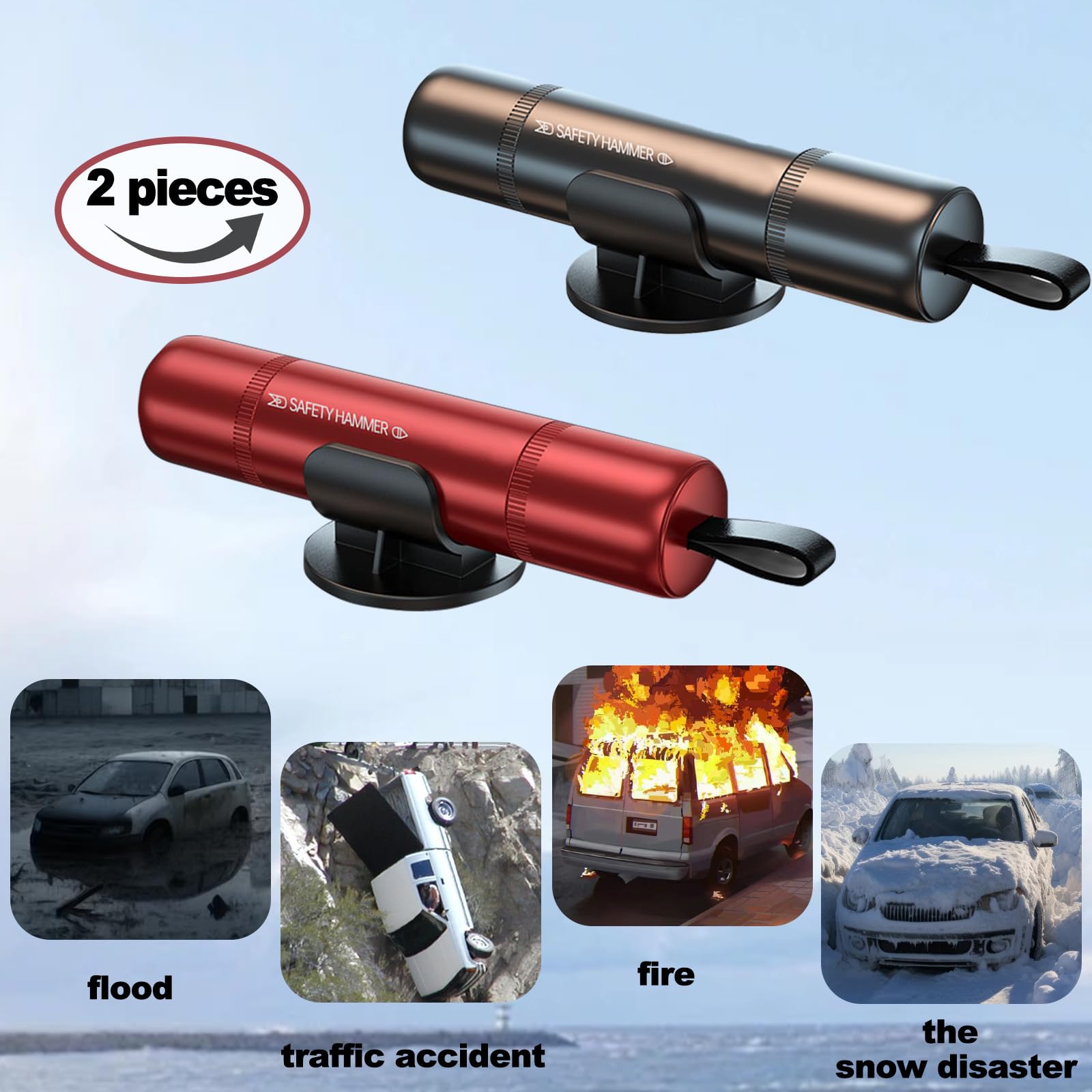 Sosayet Ropivetro Auto E Taglia Cintura, 2 Pack 2 In 1 Artelletto