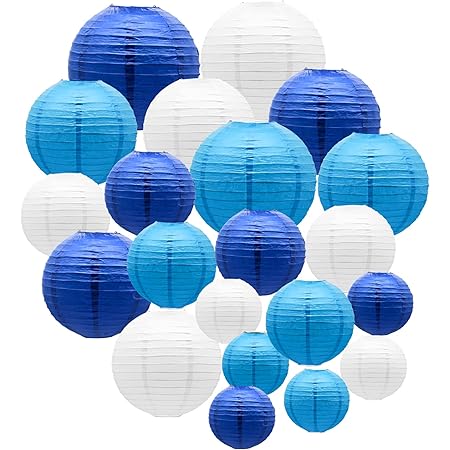 12 Inch Paper Lanterns PATIKIL 6 Inch Paper Lanterns, 6 Pack Round Folding Hanging... 18 Paper Lantern