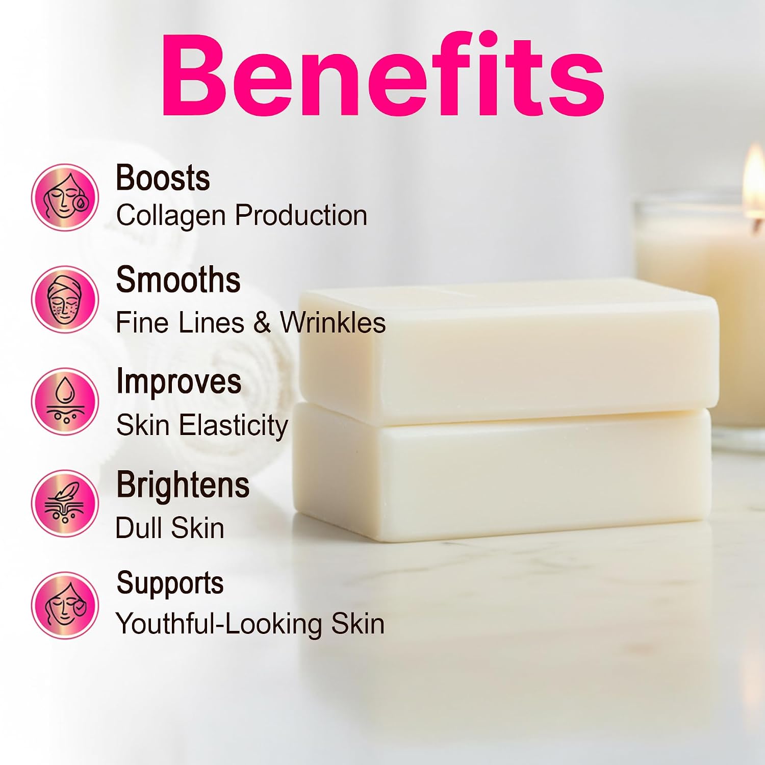 Retinol & Vitamin C Serum Complex Soap Bar - Korean Formula - Hyaluronic Acid, Peptides, Collagen & Green Tea - Anti Aging Brightening Face & Body Wash for Smoother Even Skin Tone - Cold Pressed