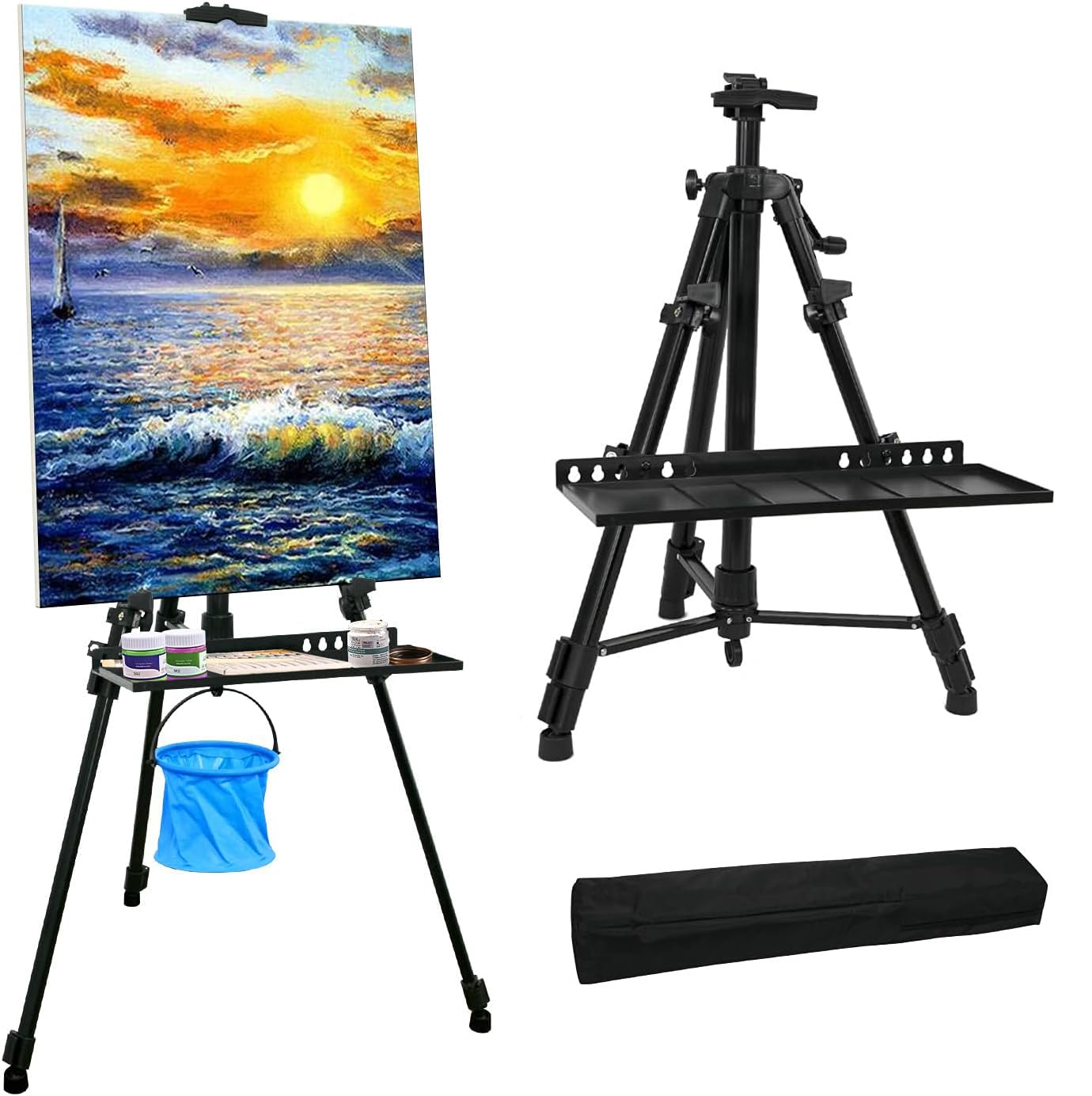 Newzealkids Artist Easel Stand Painting Stand Art Easel, 20" to 61" Art Easel for Painting Canvase & Displaying, Aluminum ... - Review, Price and Buying Guide