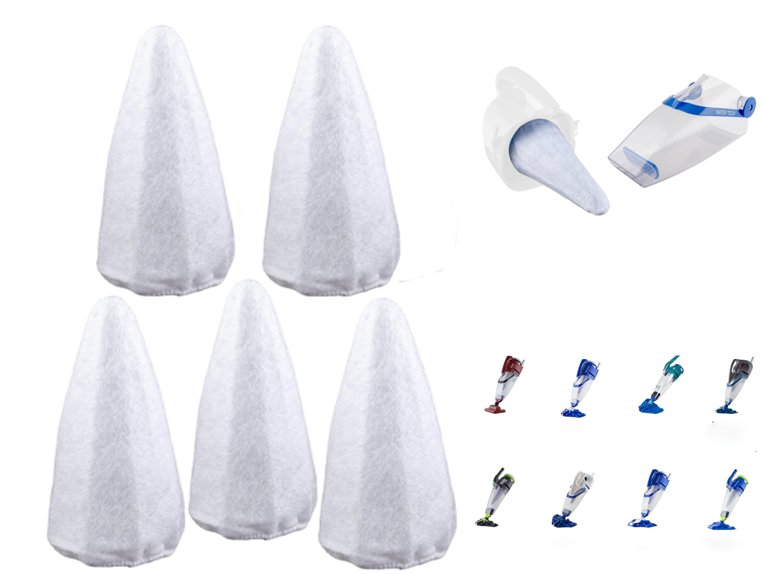 Jzenol Replacement Vacuum Filter Cotton Holder for Pool Blaster (5 Filter Cotton)