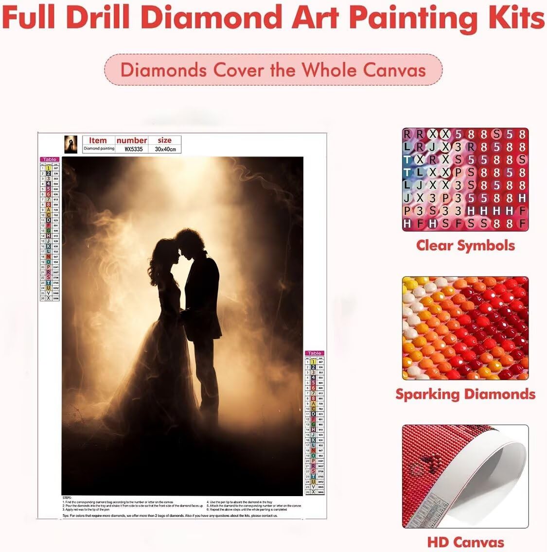 DIY Malarstwo diamentowe 5D, zestawy dla miłośników sztuki diamentowej dla dorosłych, sztuka z kryształków górskich, płótno, haft, artykuły rzemieślnicze, dla dzieci i dorosłych, idealna dekoracja