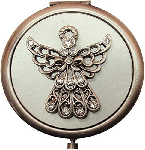 Fei Gifts Espejo compacto angel, gris