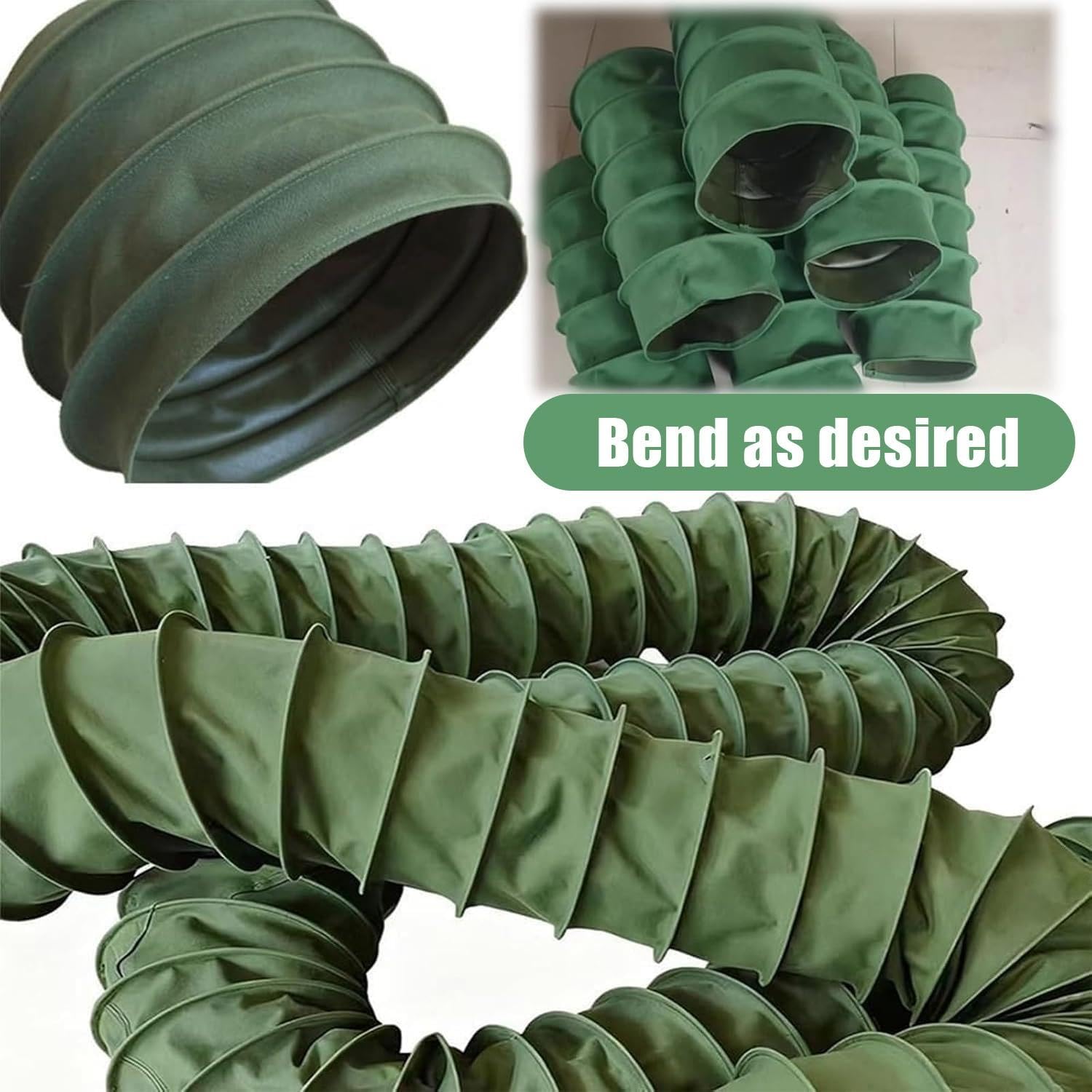 Manguera Flexible Para Conductos, Tubo De Escape De Ventilación HVAC 285mm