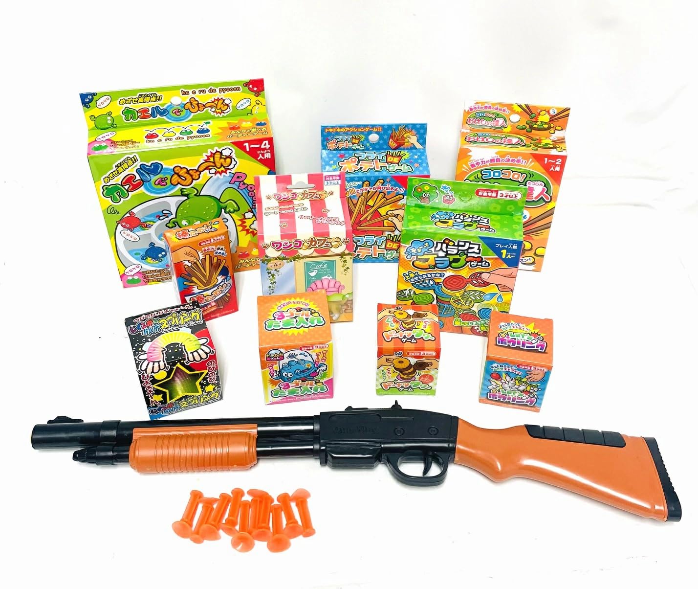 Amazon.co.jp: ミニ射的セット 射的用品（吸盤式）1丁・箱もの