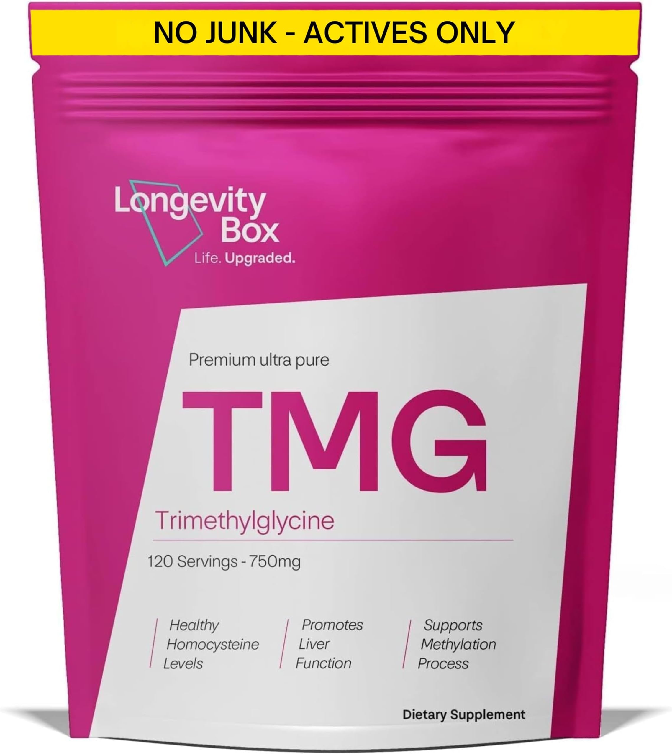TMG 750mg – 120 Capsules | 99% Pure Trimethylglycine (Betaine) | Supports DNA Methylation, Liver & Heart Health | Vegan, Non-GMO