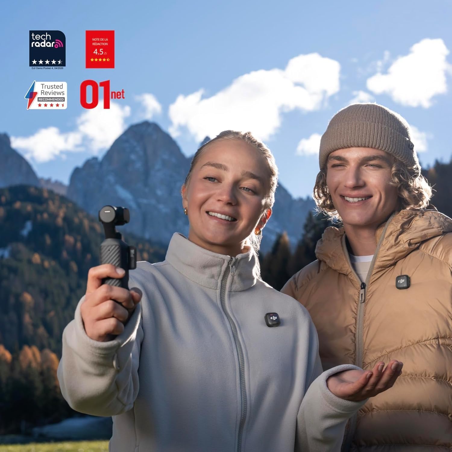 DJI Osmo Pocket 3 Creator Combo, Pocket Gimbal Vlog Kamera, 1″ CMOS, 4K/240fps, 3-Achsen-Stabilisierung, 107 GB Speicher