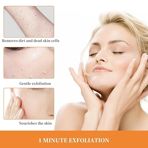 Miniatura 7 de 3 Unids Naranja Exfoliante Gel Exfoliante Facial Cuerpo Piel Peeling Gel Exfoliante Facial Exfoliante Facial Exfoliante Hidratante 1.76 oz