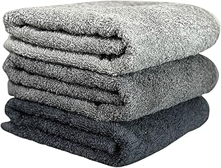泉州タオル(Senshu towel) ノーブル ロングタオル 3枚セット (グレー系3色) フェイスタオル バスタオル兼用 バスタオル代わり