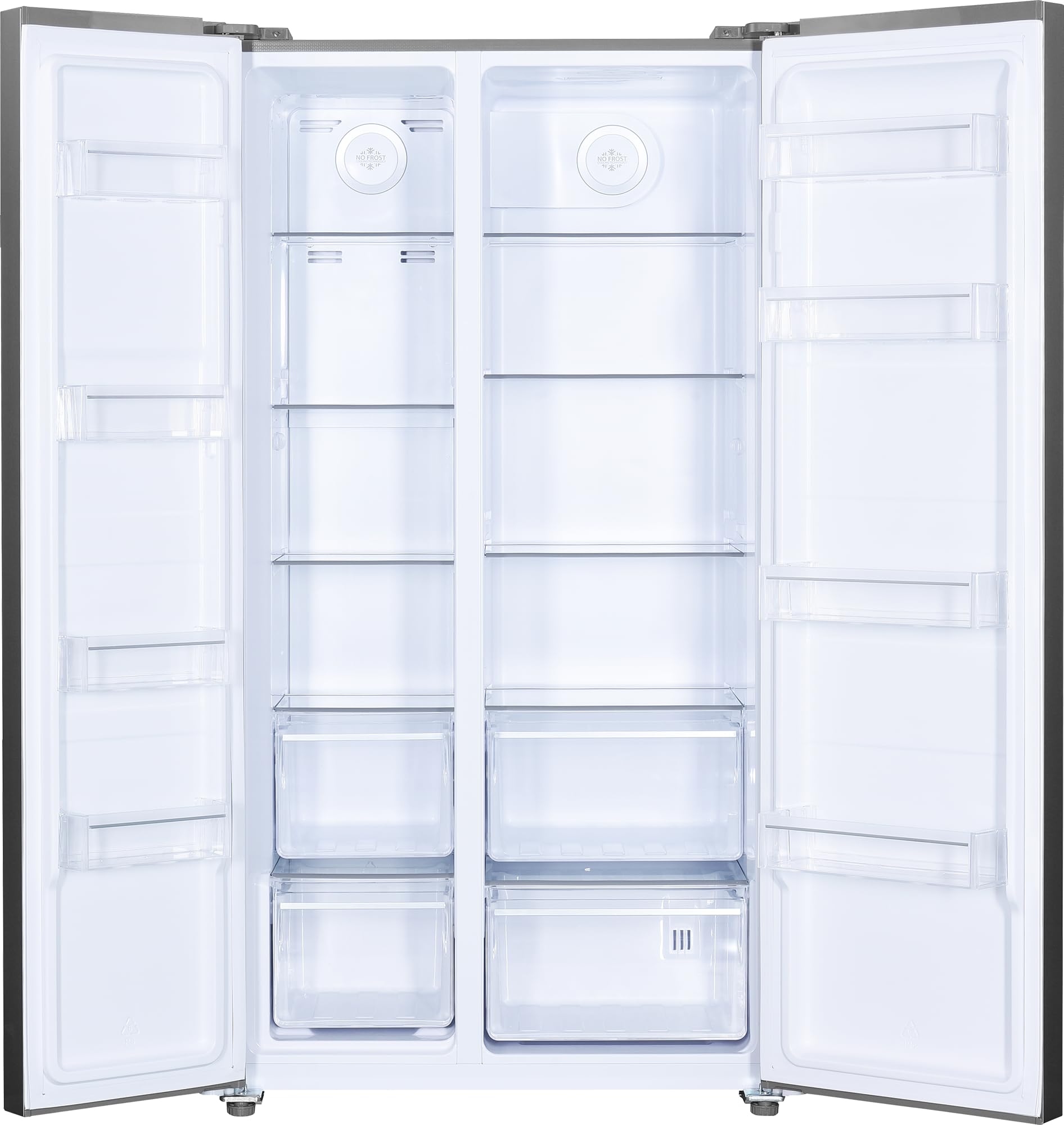 Beko GNO5322XPN Side-by-Side, Kühlschrank, Gefrierschrank, 532 l Gesamtvolumen, 347 Liter Kühlbereich, 185 Liter Gefrierbereich, Multifunktionsdisplay, Schnellkühlen, Türalarm, Edelstahl-Look