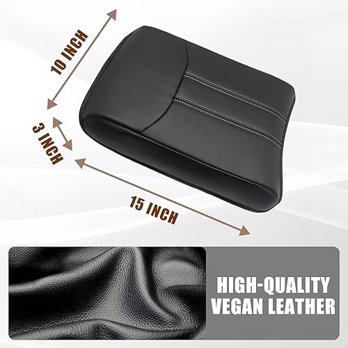 Miniatura 6 de Muslogy Funda de consola central compatible con Honda Pilot 2023 2024 2025, 2024-2026 RidgelinePassport Accesorios para reposabrazos, tapa, cojín