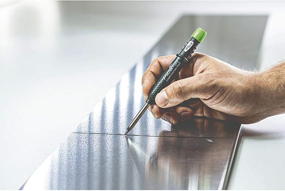 Pica 3030 + 4040 Dry Pen including Special Lead Base Set, Carpenter's Pencil, Green, Blue, White
