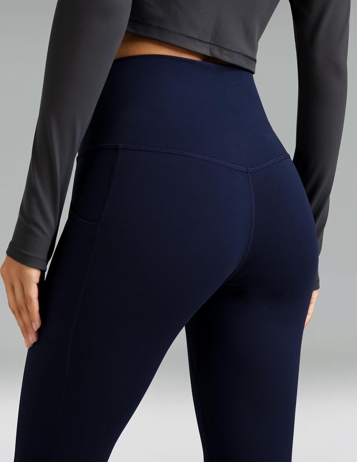 Colorfulkoala Women's High Waisted Leggings 28" Inseam Full Length Workout Yoga Pants with Pockets - Image 3