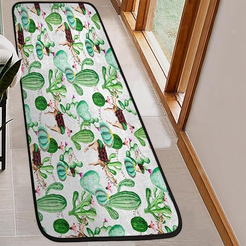 Miniatura 6 de Cute Camels Cactus Area Rug Soft Non-Slip Farmhouse Carpet Washable Kitchen Runnner Rugs Modern Floor Mat for Hallway Entryway Living Room Bedroom