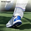Hundred Men's Terralite Cricket Shoes | Terraspike Rubber Studs | Embedded Support Plate for Stability | Lightweight & Durable | Ideal for Turf, Ground & Hard Surfaces (White/Navy Blue/Red ; UK 10) gallery image