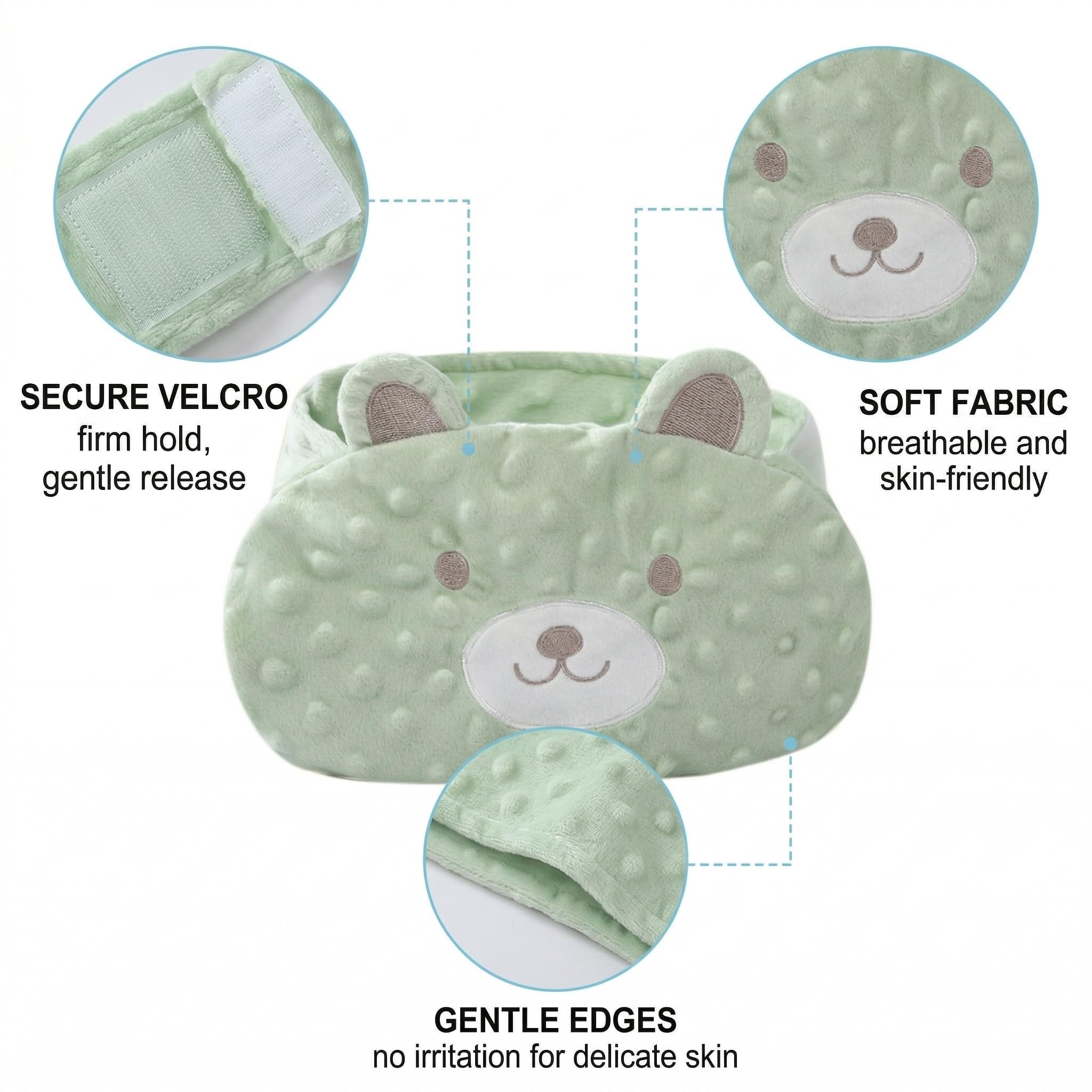 Cinturón Anticólico para Bebé, cojín antirreflujo bebe, Fajita de Semilla Frijol Rojo Anticólicos para Bebés, saco semillas bebe, Velcro Ajustable, para Dolores Abdominales Y Flatulencias