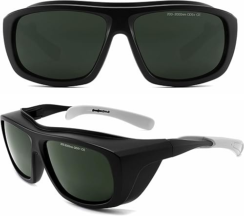 Alsenor IPL 200nm-2000nm OD5+gafas de seguridad láser gafas de terapia de luz roja para bronceado gafas y tratamiento de depilación láser protección
