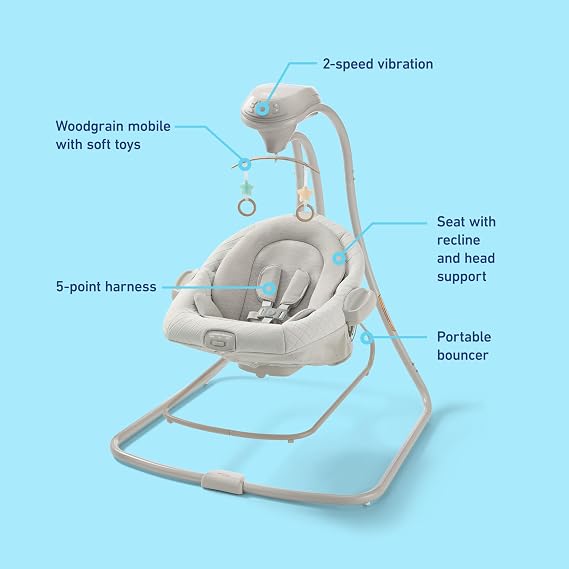 Graco DuetConnect LX Baby Swing