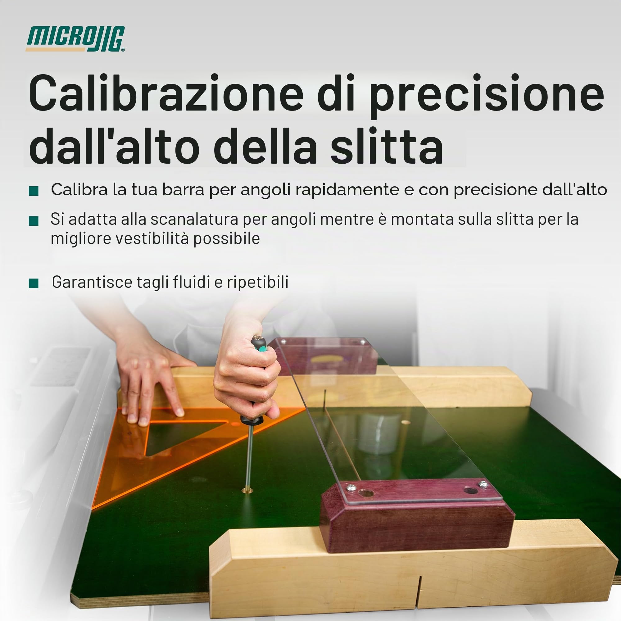 Microjig ZP750-B2S2 - Barra obliqua Zeroplay, confezione da 2