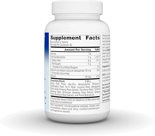 Miniatura 2 de Planetary Herbals Revitalizador de Ginseng, Compuesto Energizante Chino Clásico*, 964 mg - 90 Tabletas