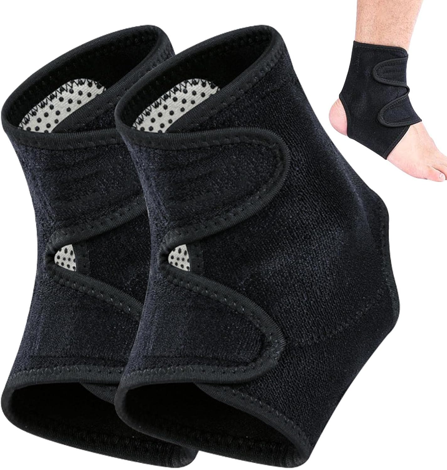 Ankle Support Brace, Adjustable Ankle Strap for Ligament Damage, Ankle