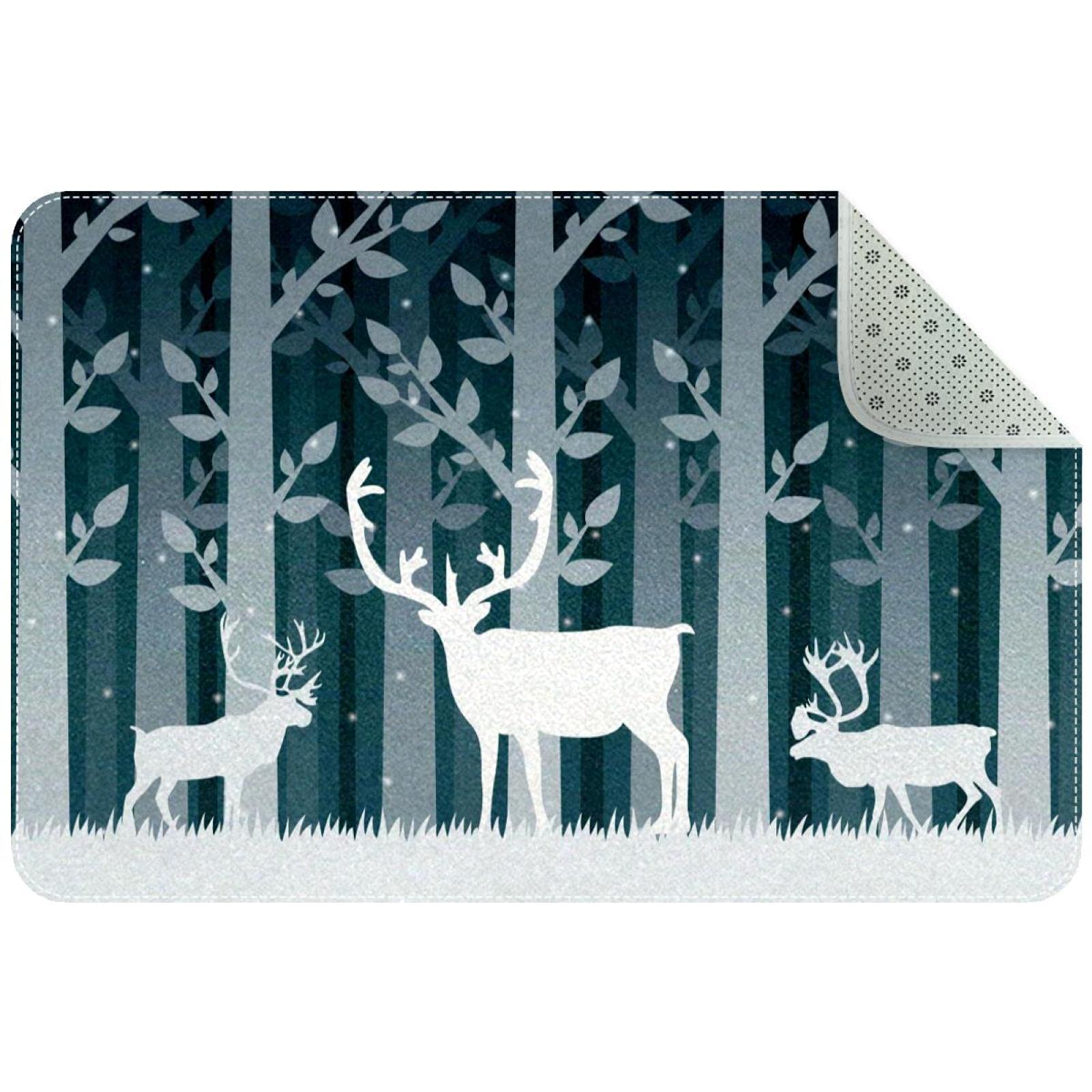 Paillasson durable Snow Caribou tapis d'entrée résistant