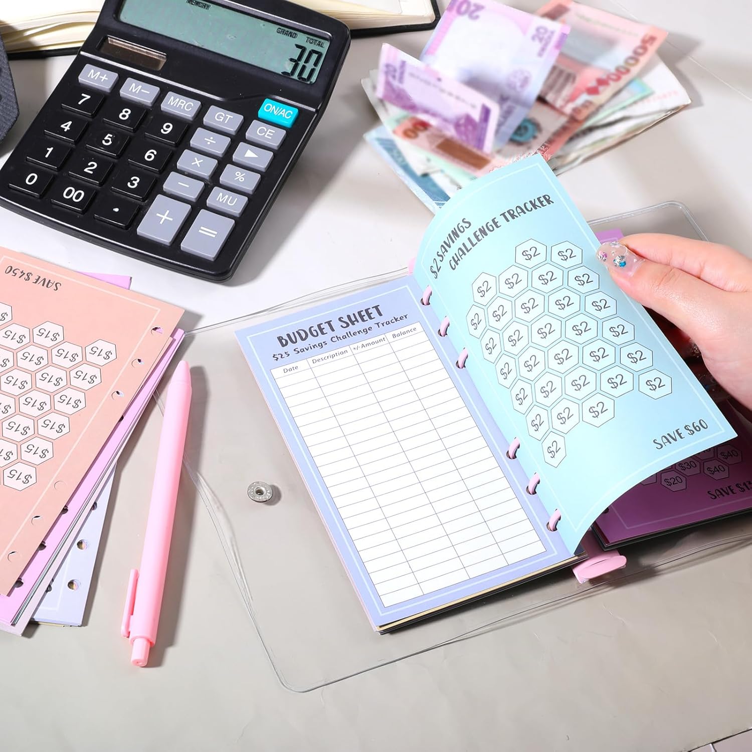 Master Your Savings Journey: The Ultimate 48 Sheets Money Saving Challenge Planner!
