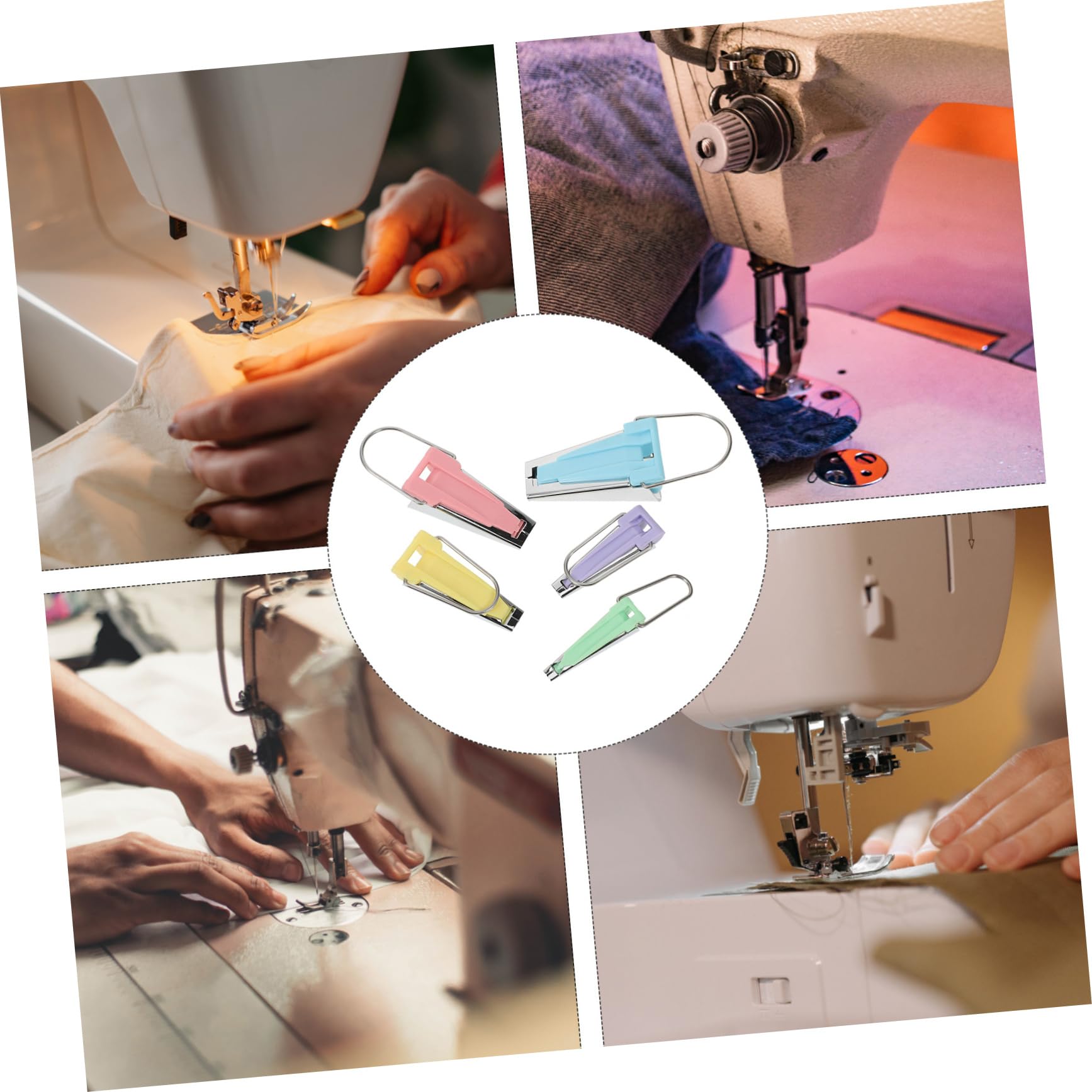 Uonlytech 5 Series Kit Para Hacer Cinta Al Bies Banderines Al Bies De Coser Cinta Al Para Coser De Sesgo Herramientas De Acolchado Herramientas Para Acolchar Aleación 5 Piezas X 5