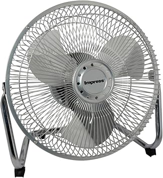 Impress IM-709V 9-Inch High Velocity Fan with Silver Finish