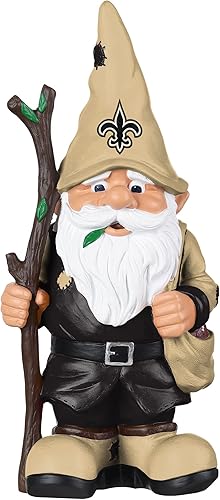 FOCO NFL Unisex-Adult NFL Team Logo Holding Stick Garden Statue Outdoor Gnome