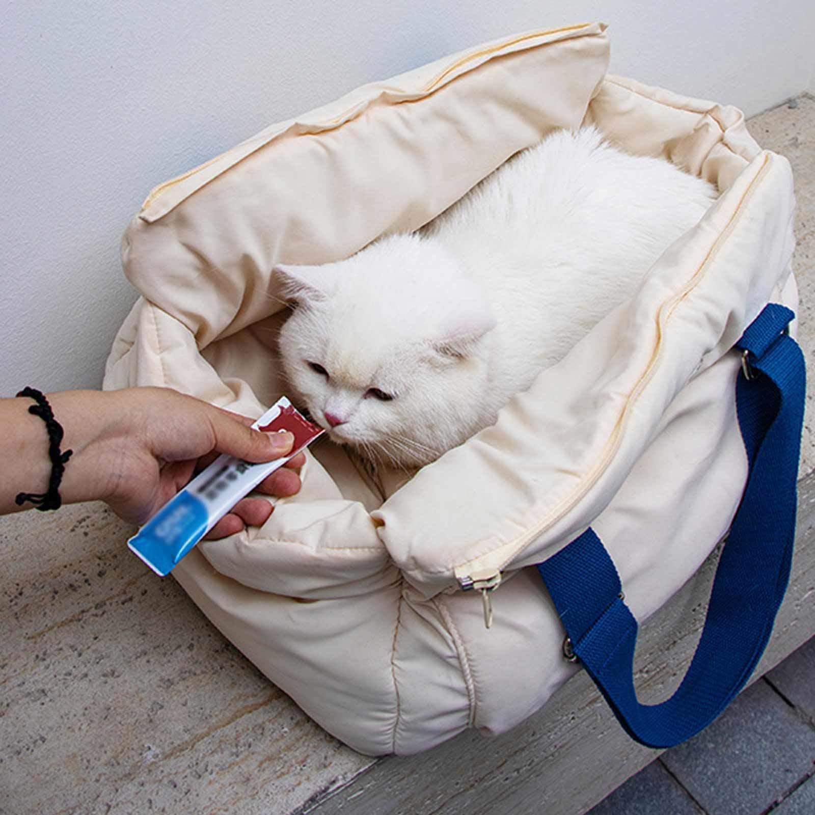 Amazon.co.jp: 犬用キャリーバッグ - ポケット付きの小さな子犬