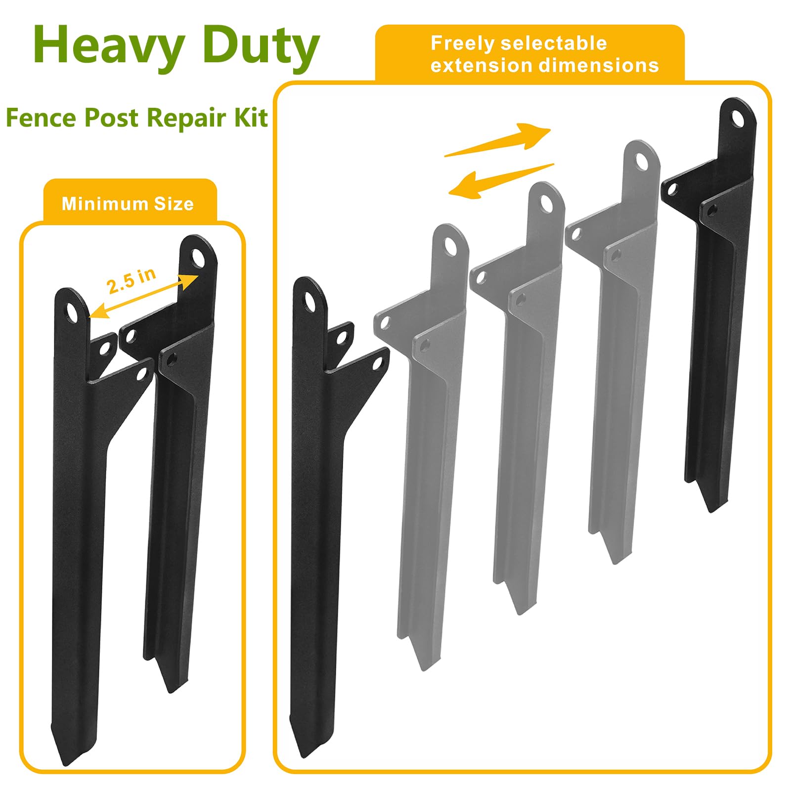 VANROUG 4 Pcs Rainwater Downspout Bracket, Adjustable Downpipe Bracket - Image 4