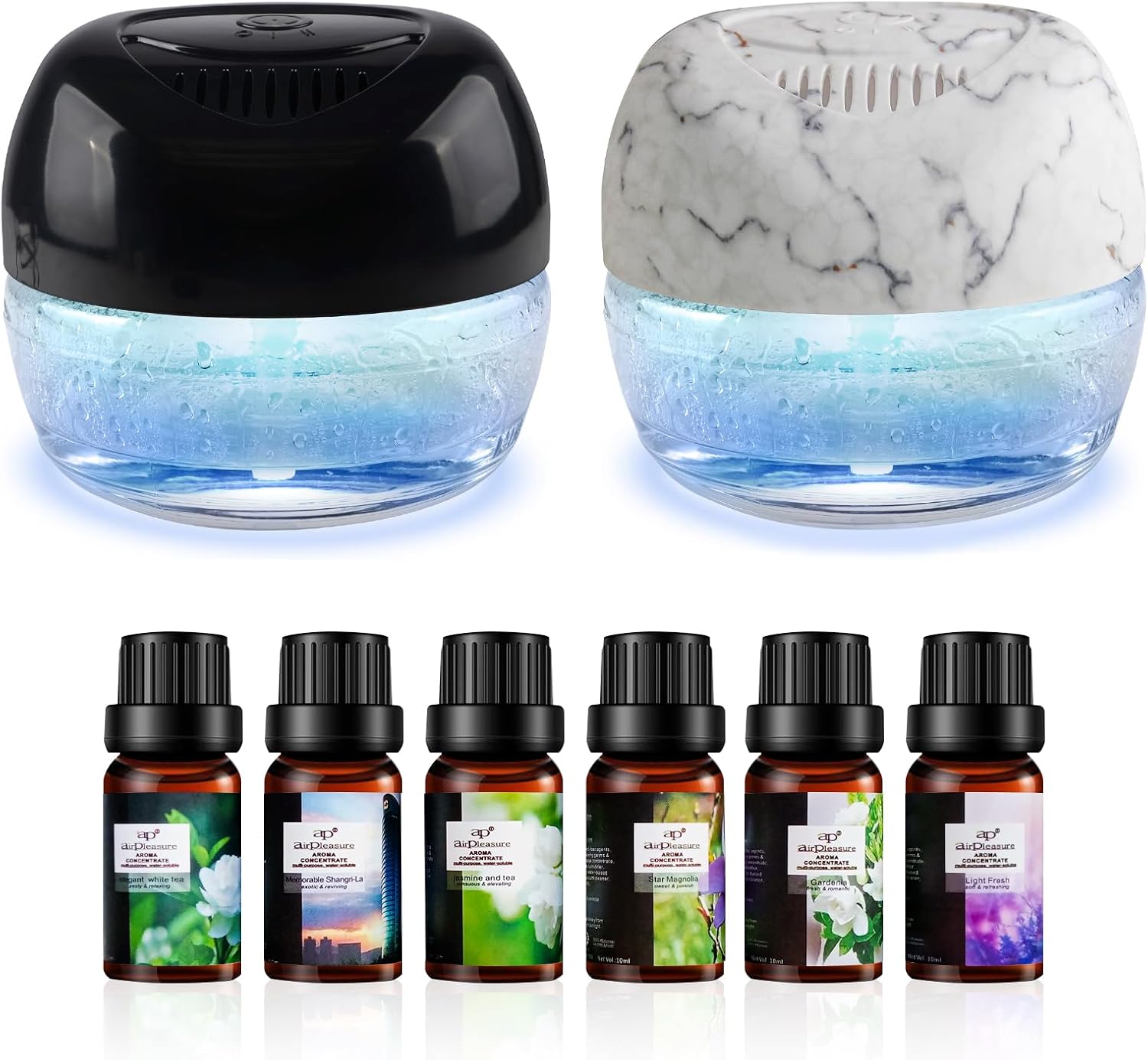 2 Units of Water-Based Air Purifier - Plus a Set of Fragrance Essential Oils