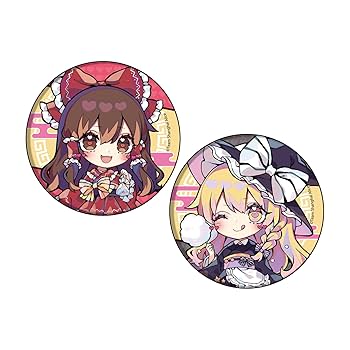 403個セット 缶バッジ 東方Project 霊夢 魔理沙 レミリア フラン Amazon.co.jp: 東方Project 01 霊夢&魔理沙 浴衣ver.[ミニキャラ