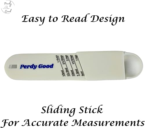 Miniatura 4 de Cuchara medidora ajustable, cuchara medidora deslizante todo en uno para preparar hornear y cocinar, el utensilio de cocina tiene 1 cucharadita, 1.5