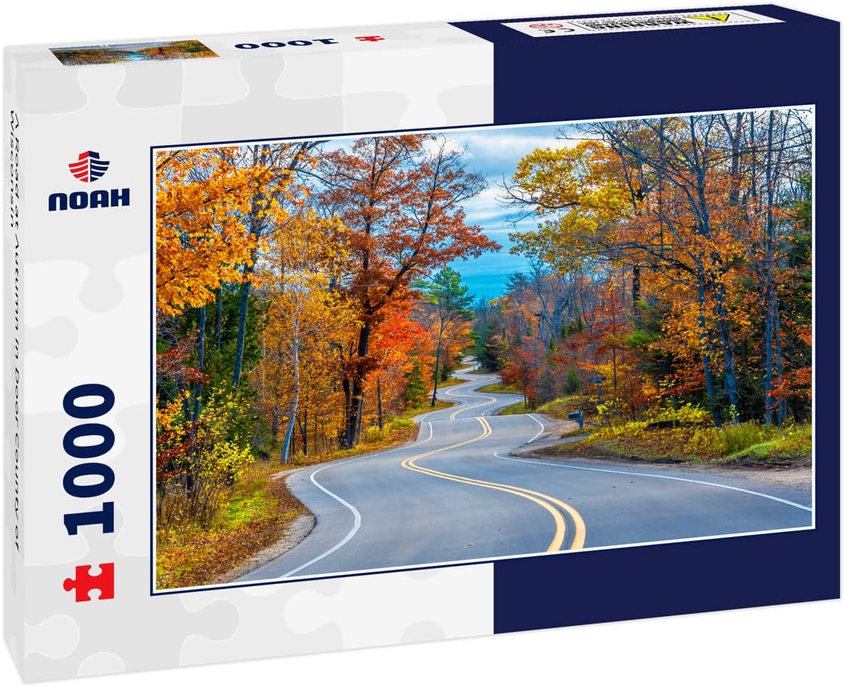 Noah Jigsaw Puzzle A Road at Autumn in Door County of Wisconsin 1000 Pieces