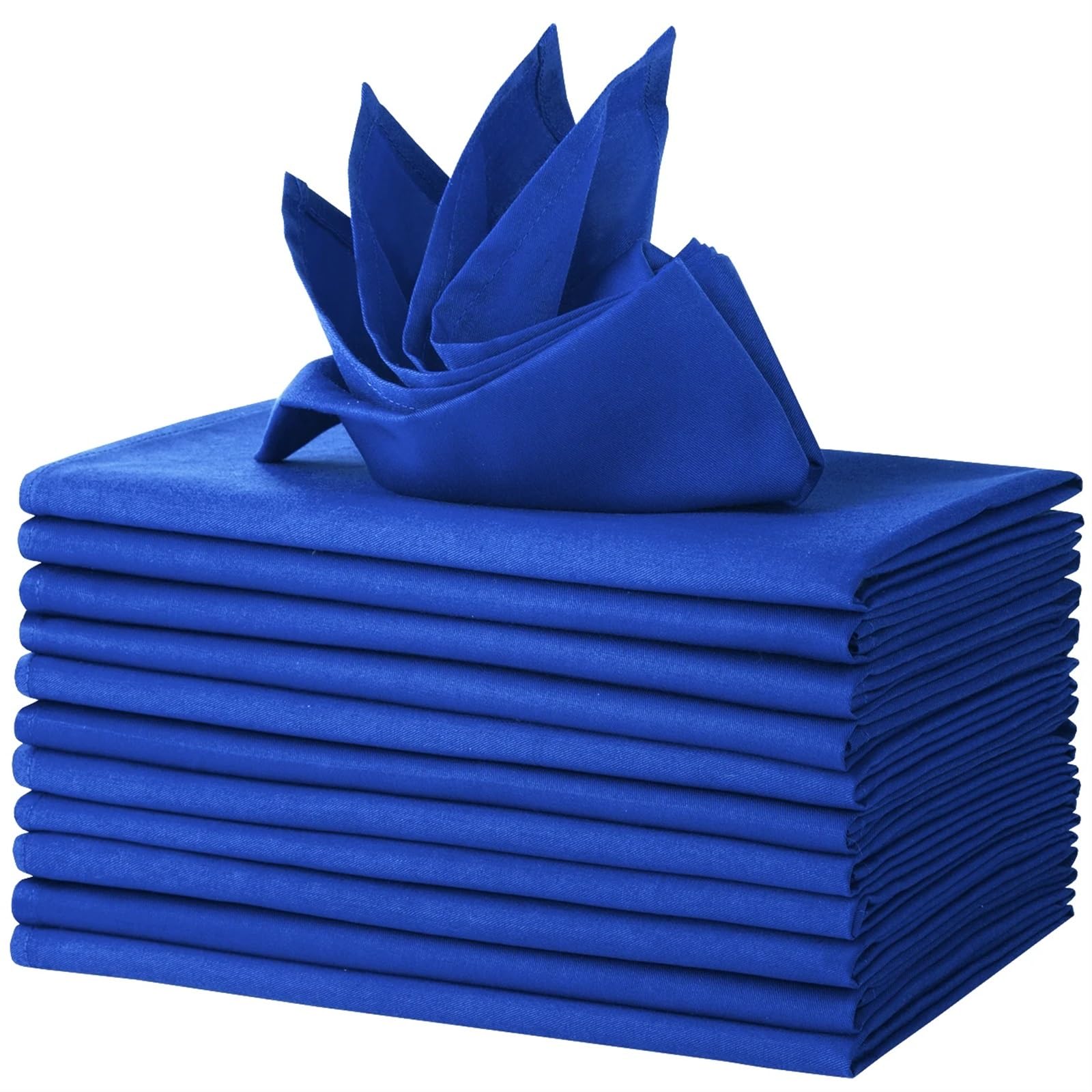 Tovagliolo di Stoffa 12 pz Tavolo Tovaglioli Tovaglioli in Cotone Panno Tovagliolo for Nozze Dinner Tovagliolo for la Festa Nuziale 46 x 46 cm (Color : Blue 1)