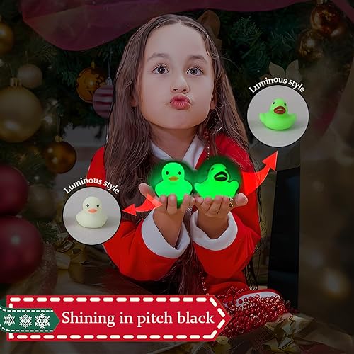Miniatura 2 de Calendario de Adviento 2024, patos de goma, juguetes de baño, caja ciega de Navidad, patos de juguete, mini patos para niños, niñas, decoración de